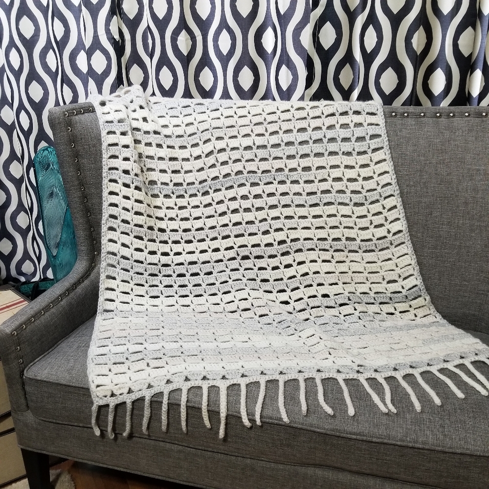 NWOT Handmade Crocheted Blanket